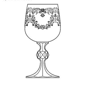 TAKING OFFERS: 4 Cascade Collection wine glasses, discontinued pattern  Exc cond